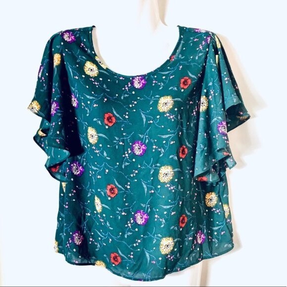 Sienna Sky Medium Women's Flower Top - Picture 1 of 9